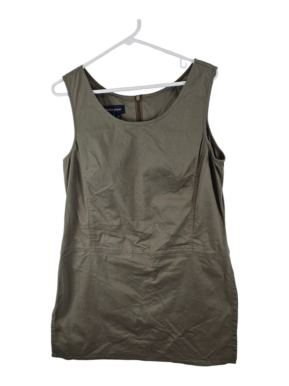 Boston Proper Size 12 Olive Green Skort Dress